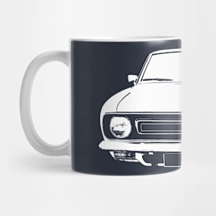 Morris Marina 1970s British classic car monoblock white Mug